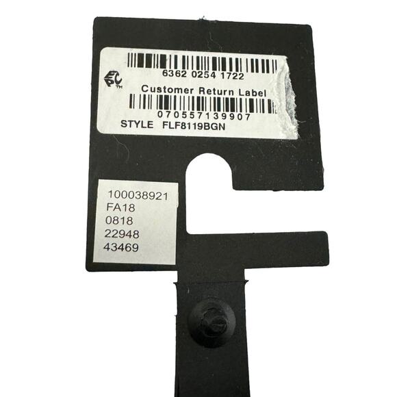 Flip Flops Womens 8/9 *READ* Fur Accent Gold Straps NWT INC Macys Sandals #4093 - Picture 8 of 9